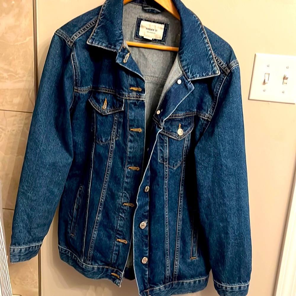 Oversized jean jacket
